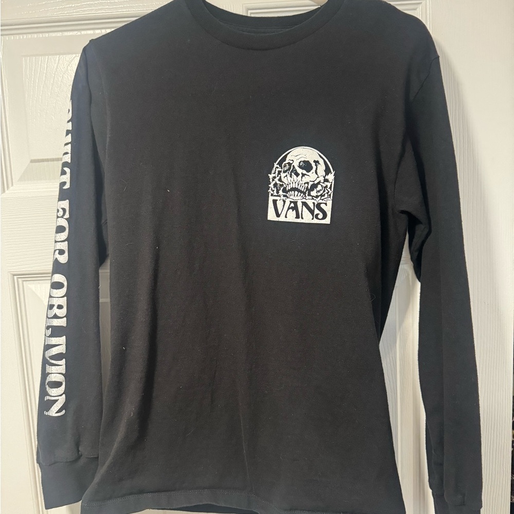 Vans Black Graphic Long Sleeve Tee